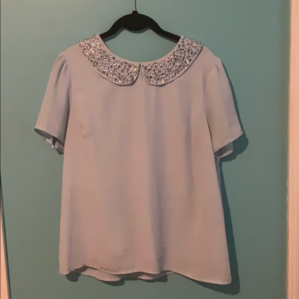Baby blue blouse